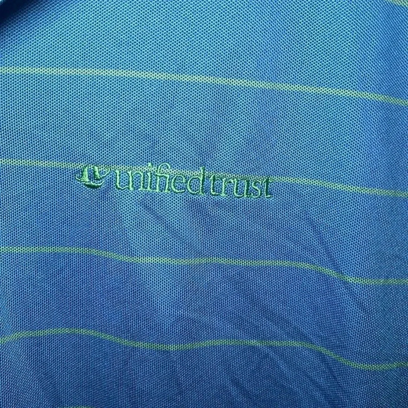 Peter Millar Summer Comfort Short Sleeve Polo Blue Golf Outdoor Performance - Picture 3 of 9